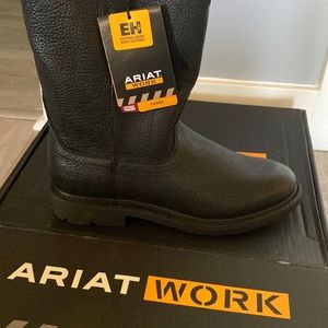 Mens Ariats black work boots